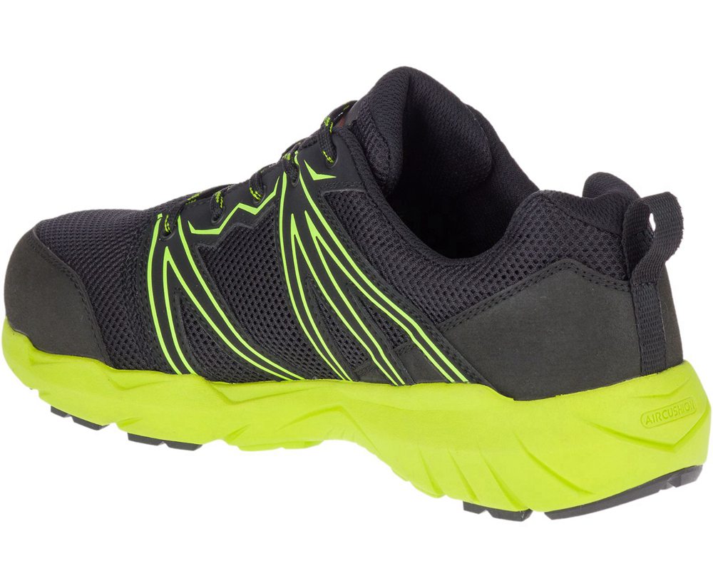 Merrell Sneakers Black/Green - Fullbench Superlite Alloy Toe - Mens 01LAOQKZG